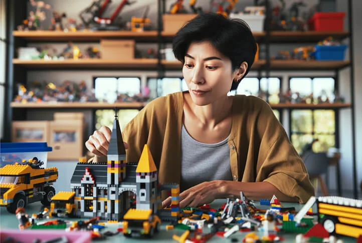 внутренний ребенок женщины захотел поиграть в Лего